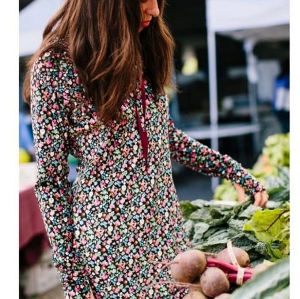Betabrand Floral Print Tunic I'm Multicolor